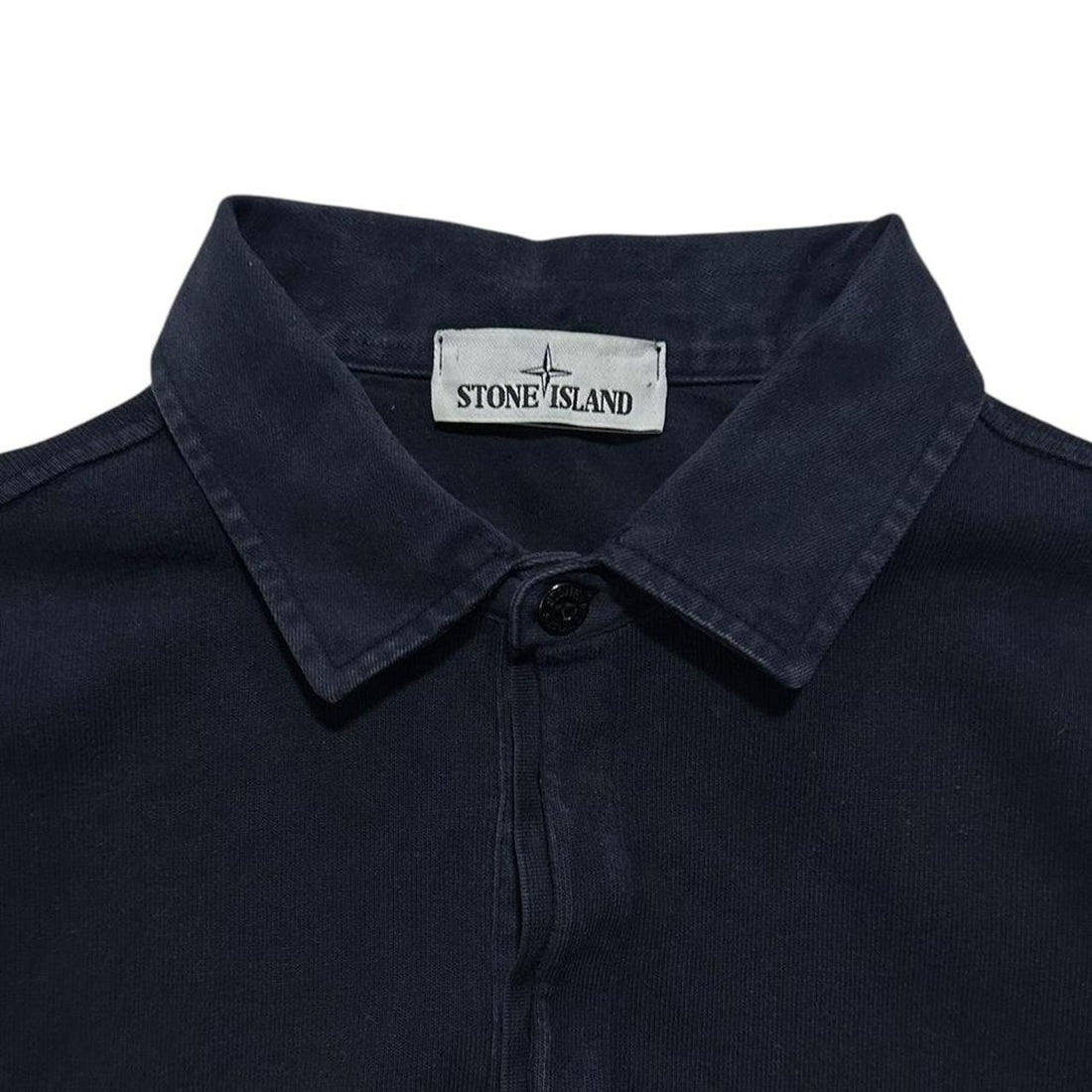 Stone Island Navy Long Sleeve Polo Shirt