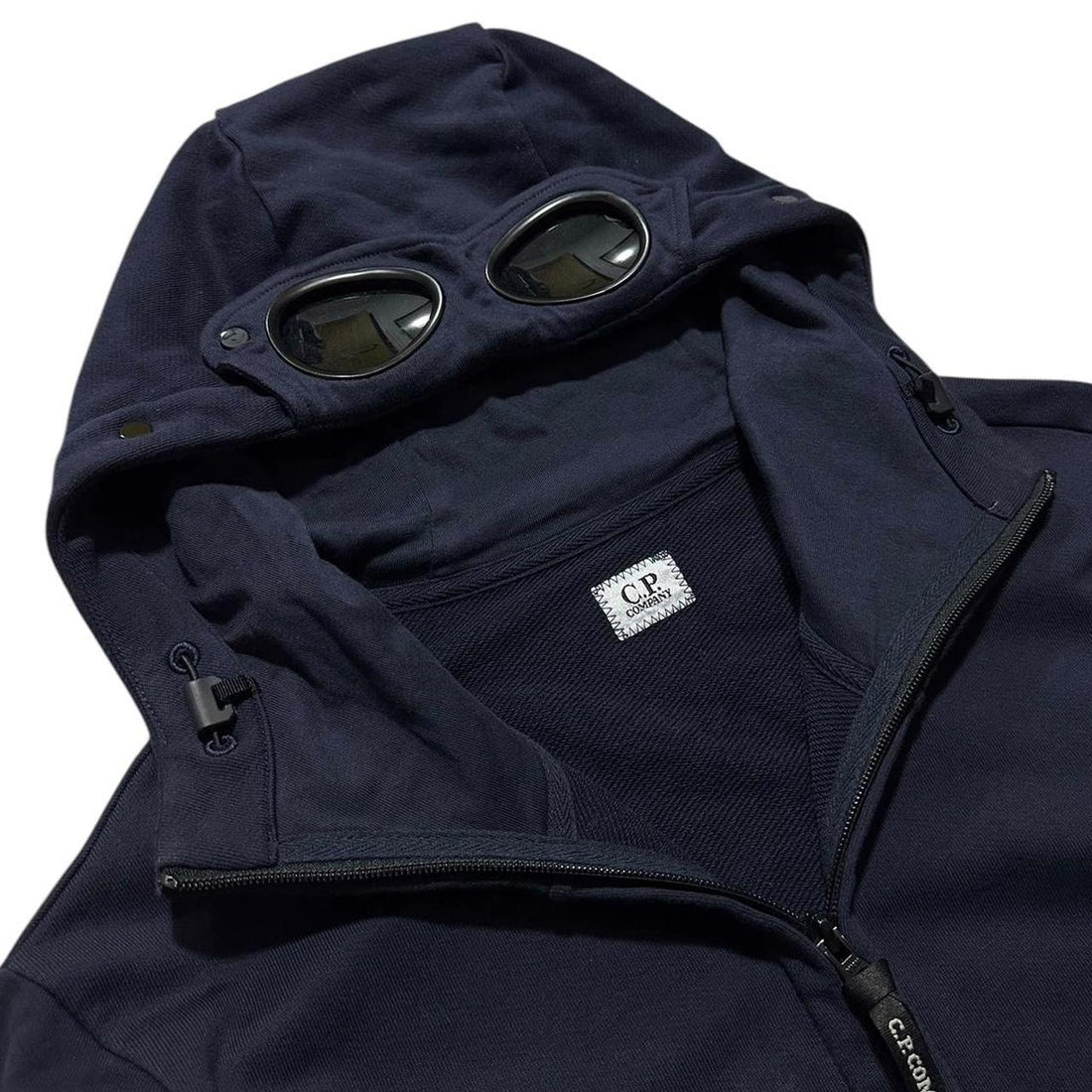 CP Company Navy Goggle Hoodie
