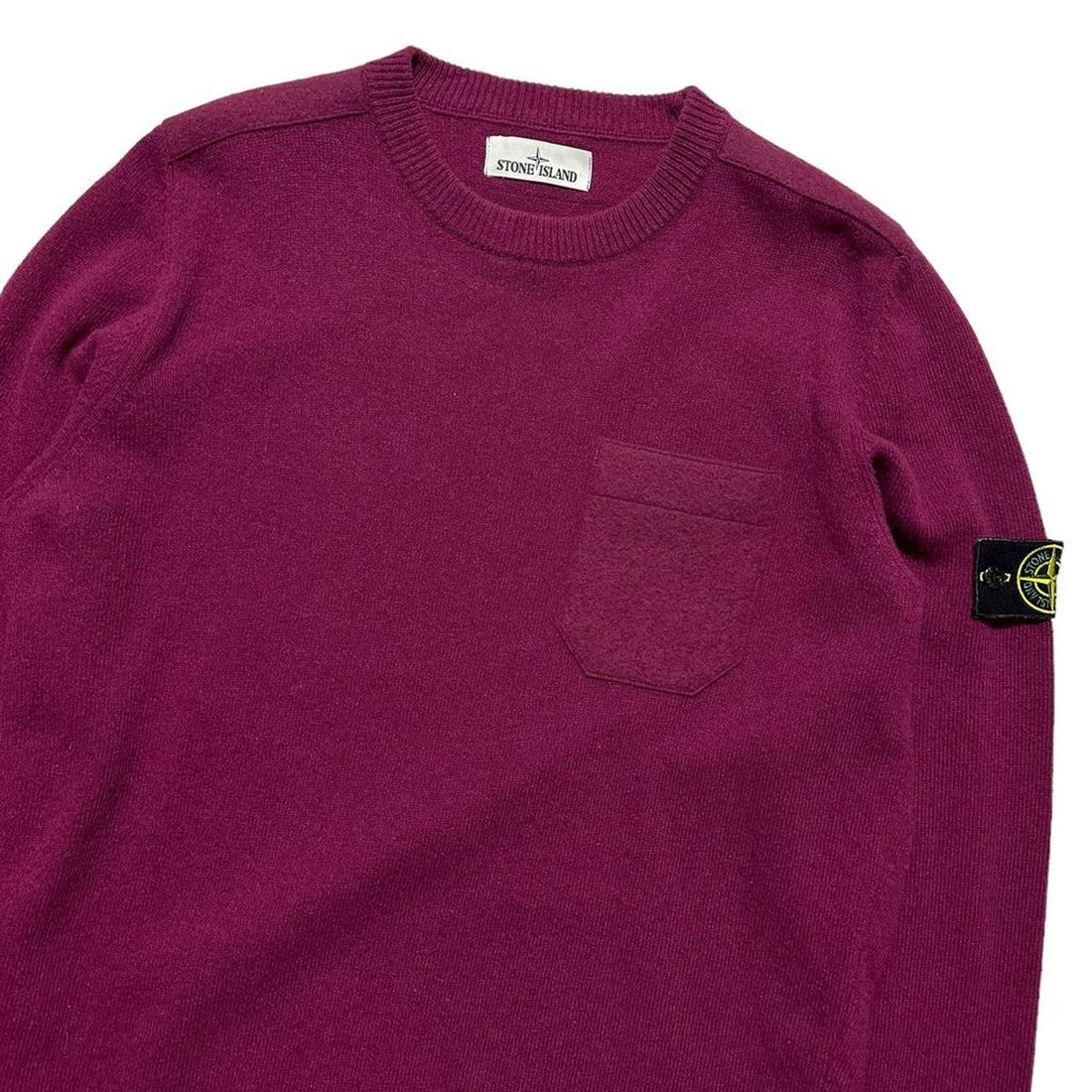 Stone Island Purple Knit Crewneck