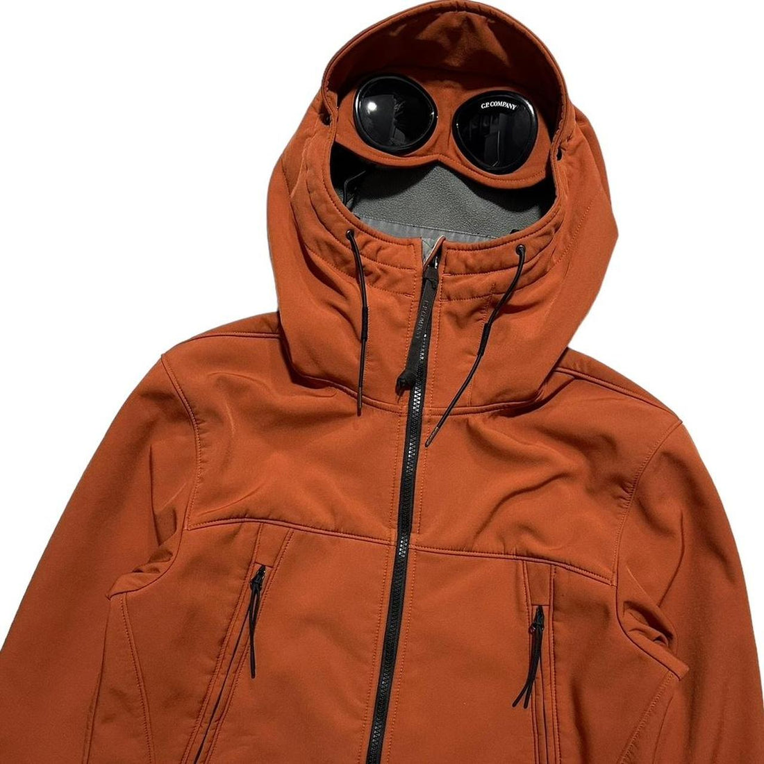 CP Company Orange Soft Shell Goggle Jacket