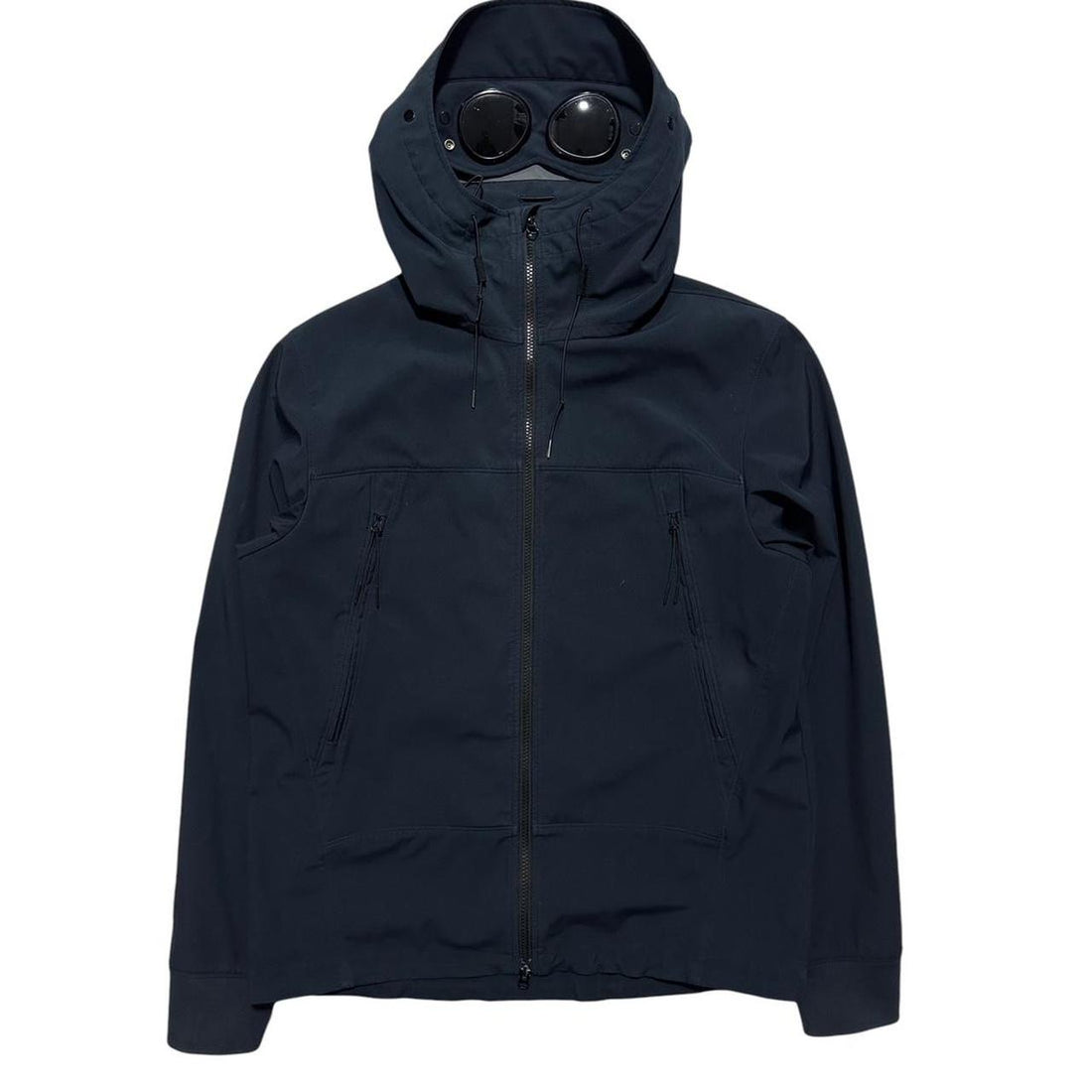 CP Company Blue Soft Shell Goggle Jacket