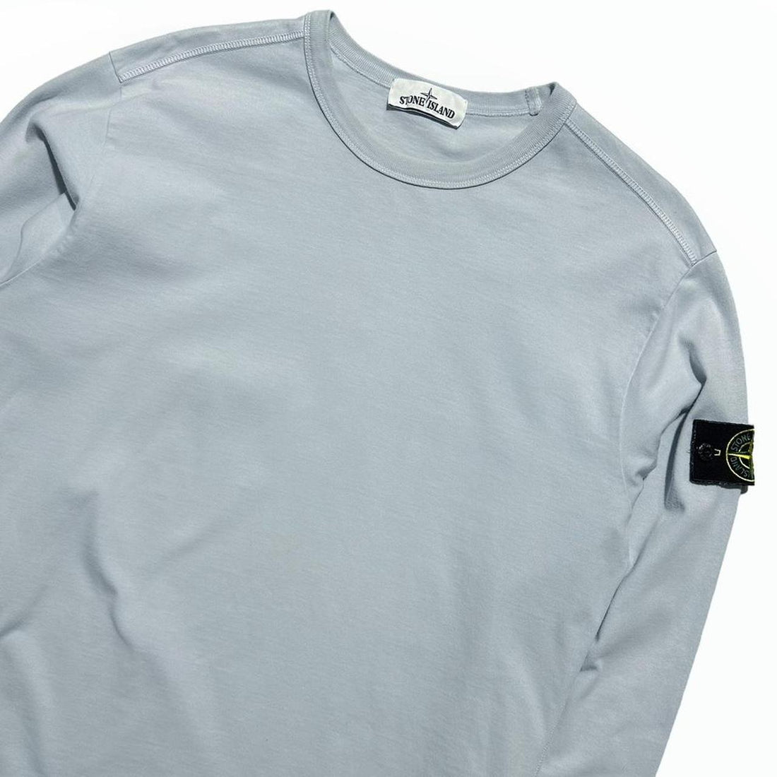 Stone Island Light Blue Thin Pullover Crewneck