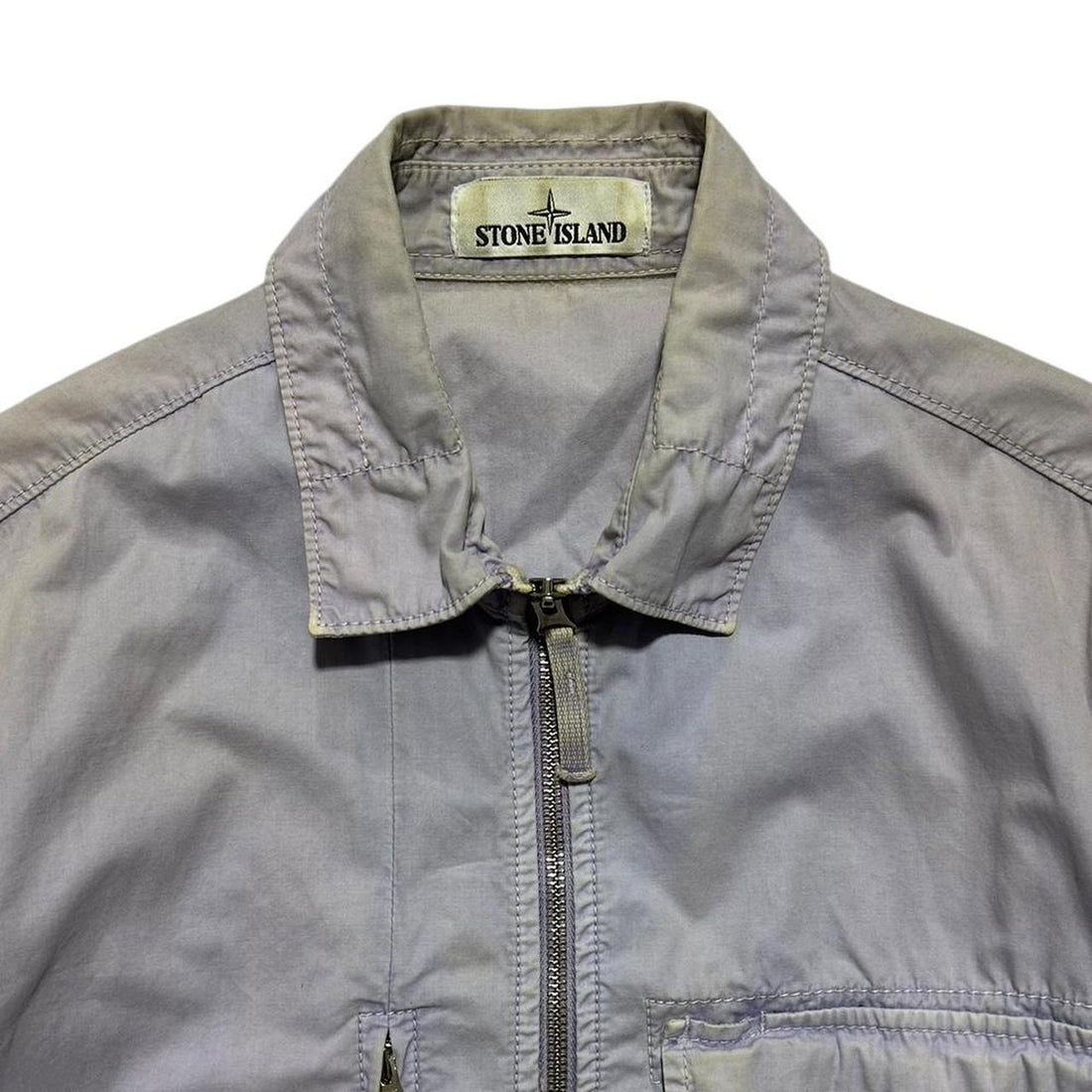 Stone Island Lavender Canvas Overshirt