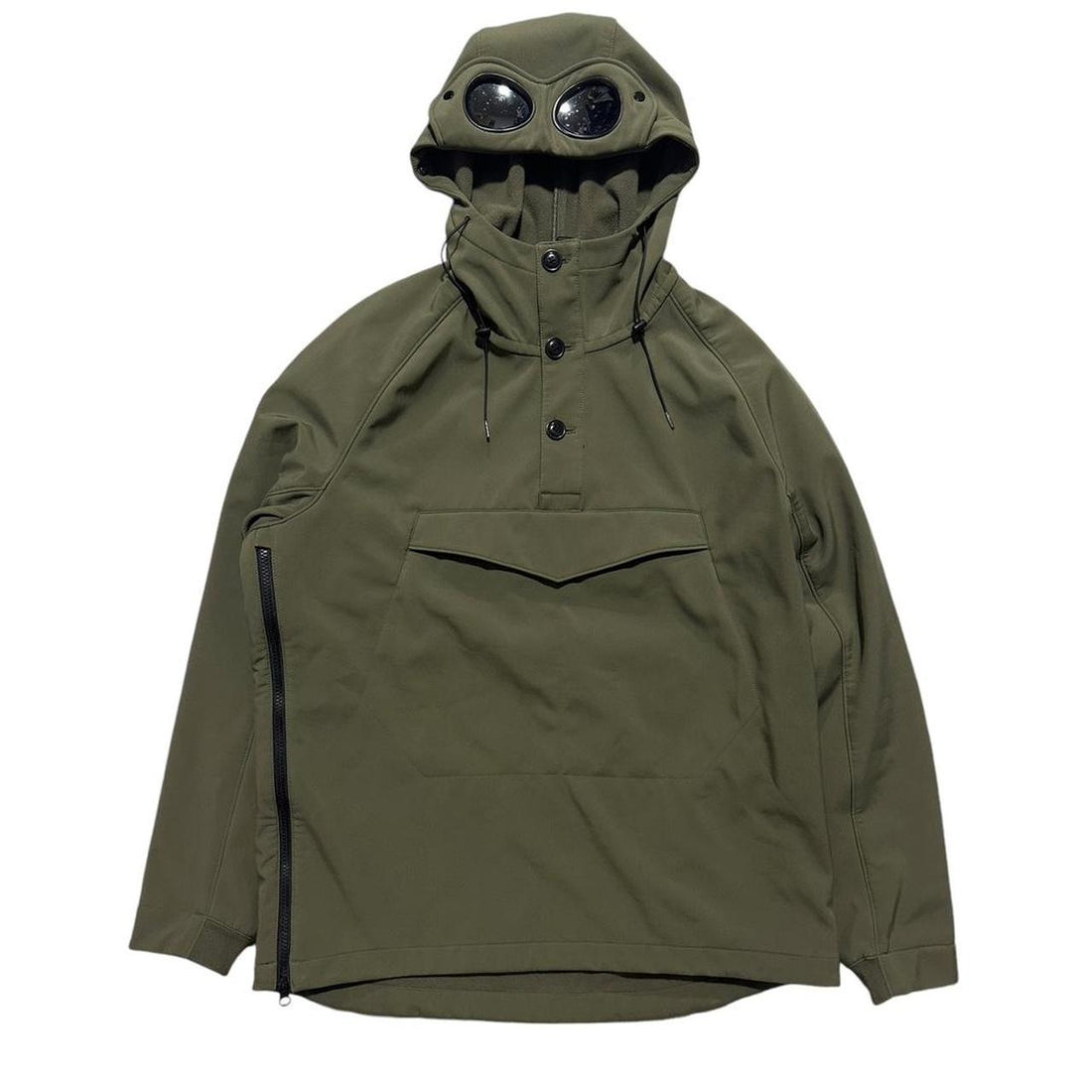 CP Company Green Soft Shell Goggle Jacket