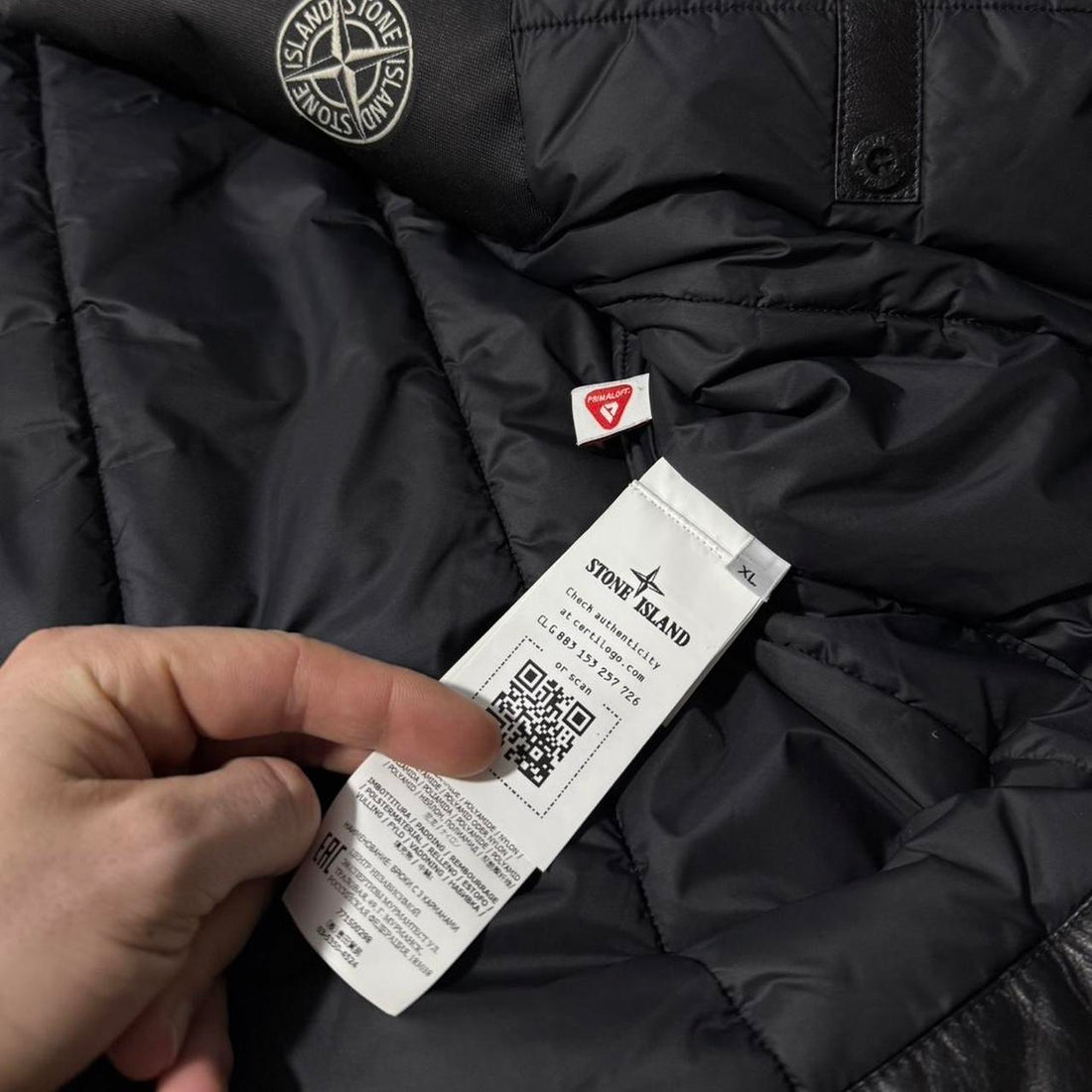 Stone Island Featherweight Leather Moon Jacket