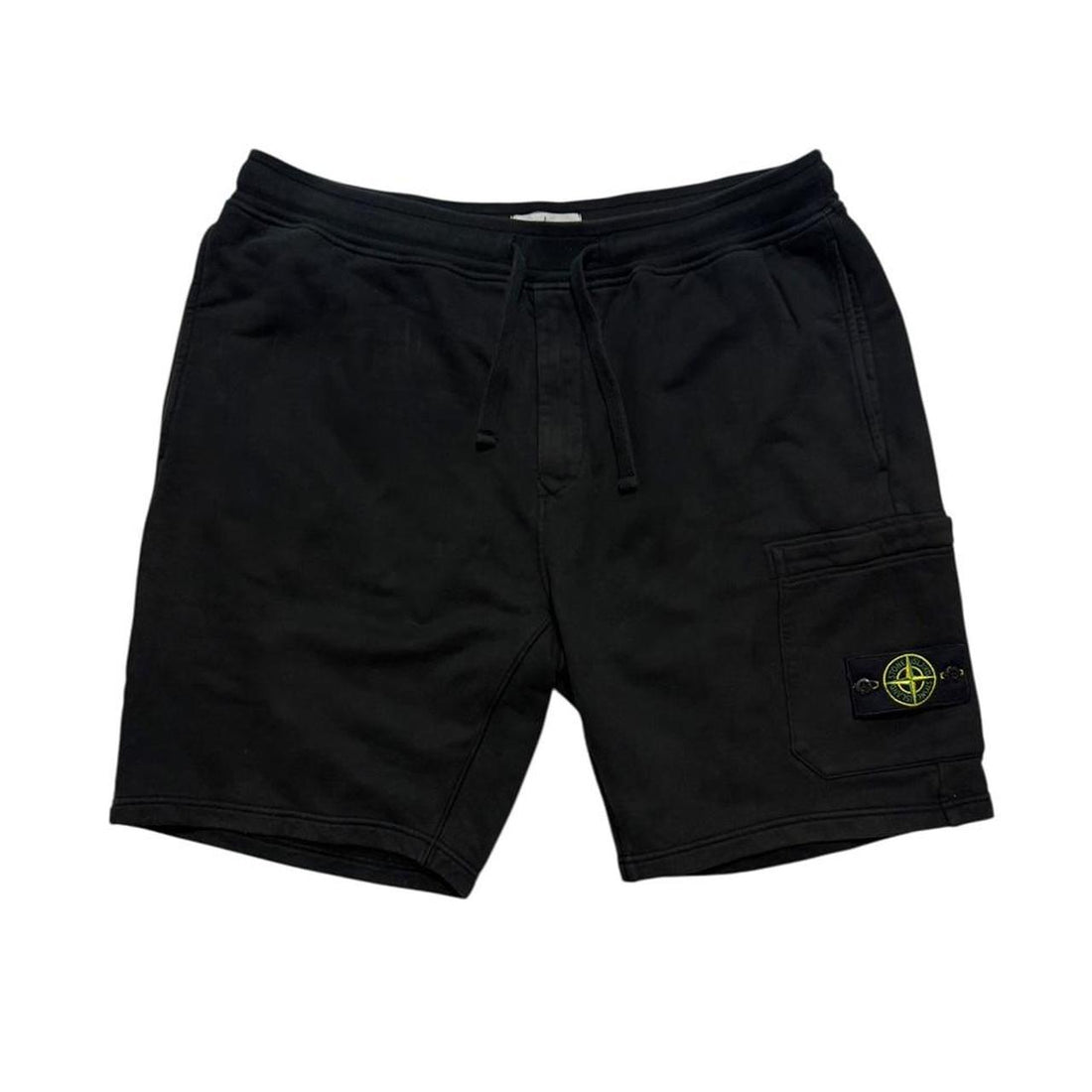 Stone Island Black Cotton Shorts