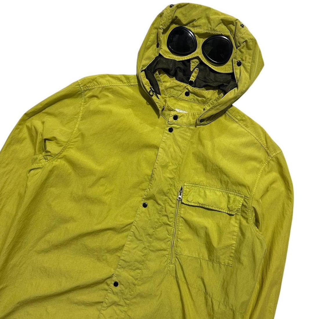 CP Company Yellow 50 Fili Canvas Goggle Jacket