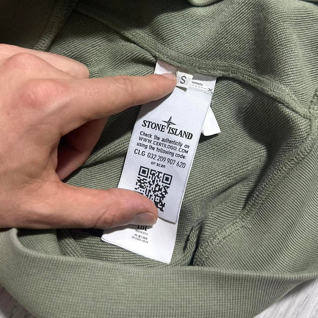 Stone Island Light Green Pullover Crewneck
