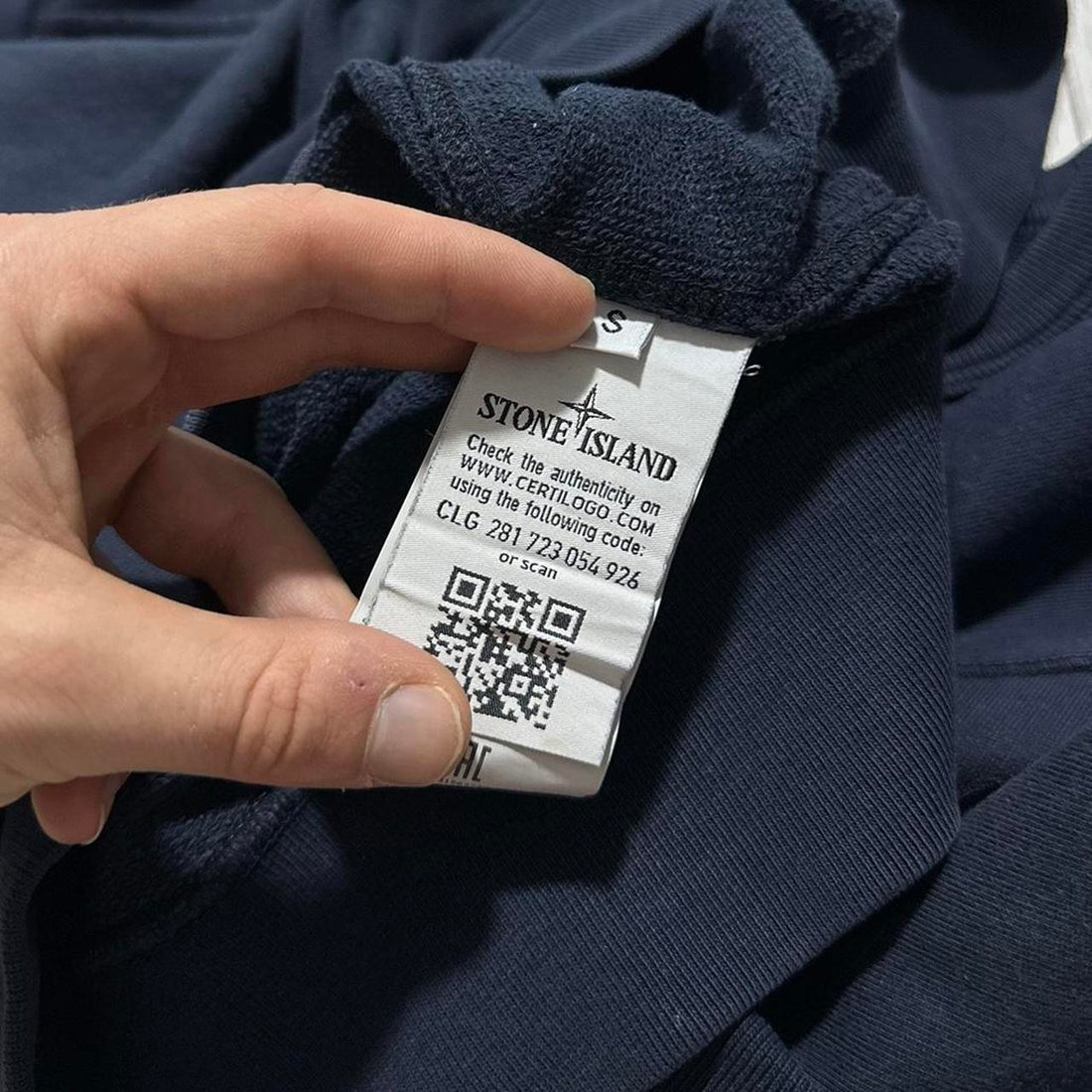 Stone Island Navy Pullover Crewneck