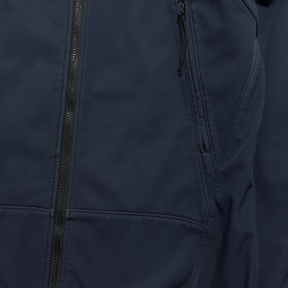 CP Company Navy Soft Shell Goggle Jacket