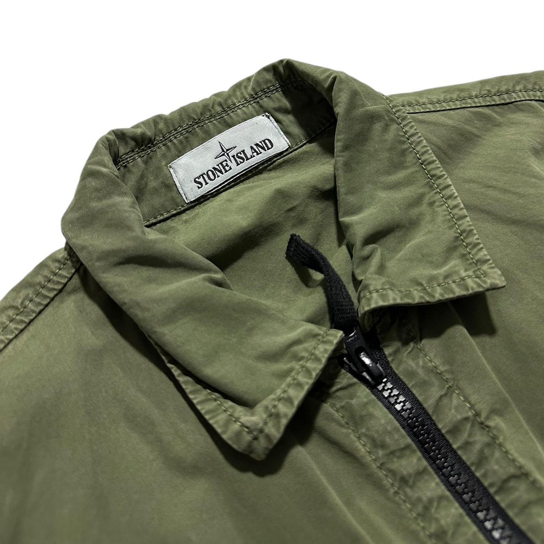 Stone Island Khaki Canvas Overshirt