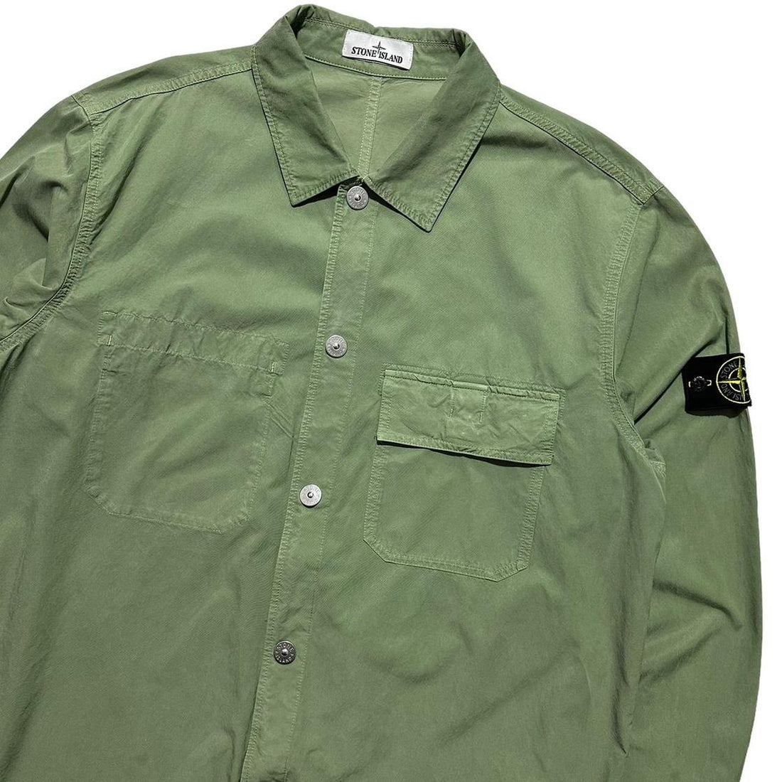 Stone Island Green Double Pocket Chore Jacket