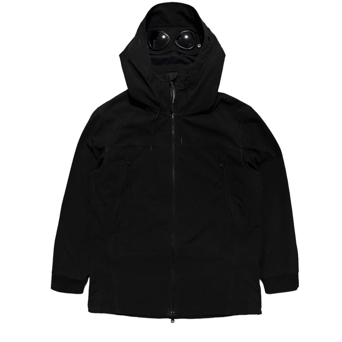 CP Company Black Soft Shell Goggle Jacket