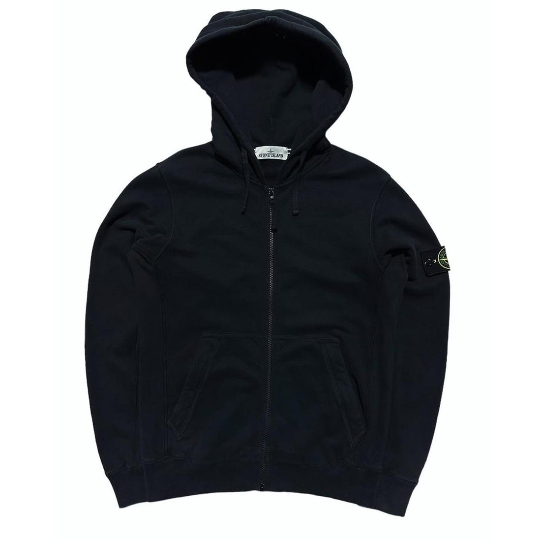 Stone Island Dark Blue Zip Up Hoodie