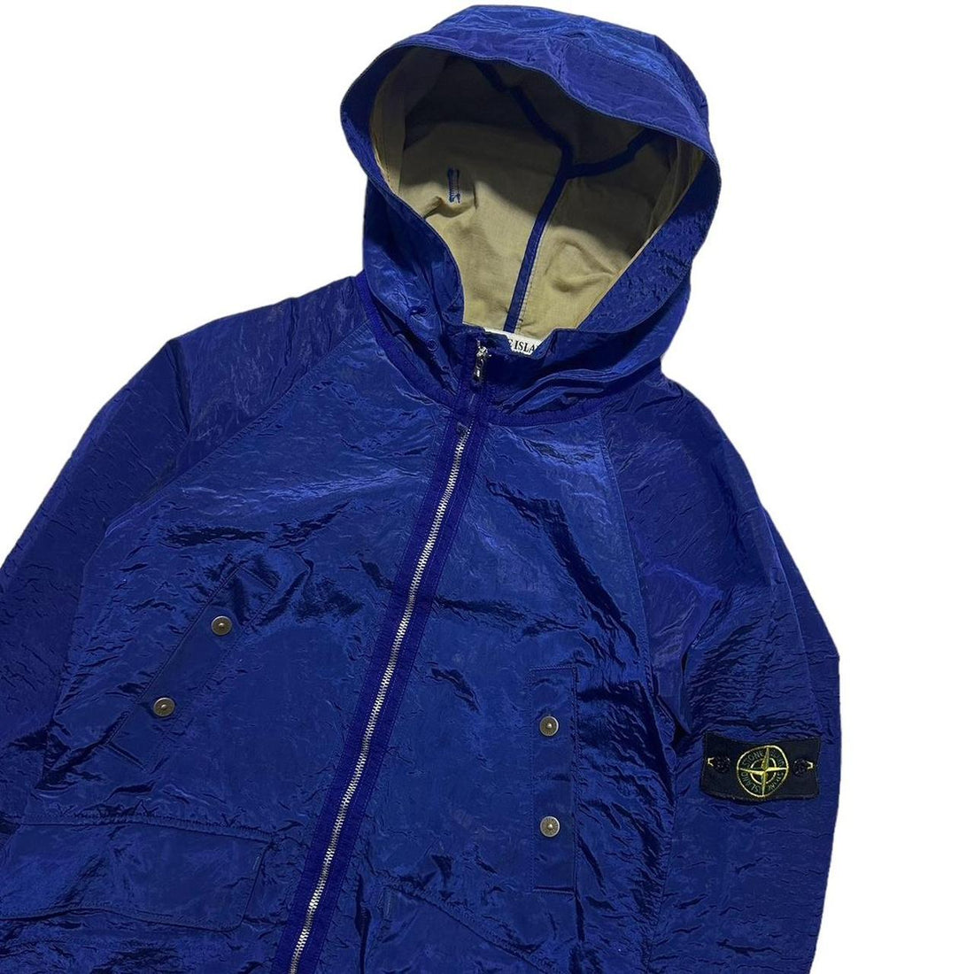 Stone Island Blue Nylon Jacket