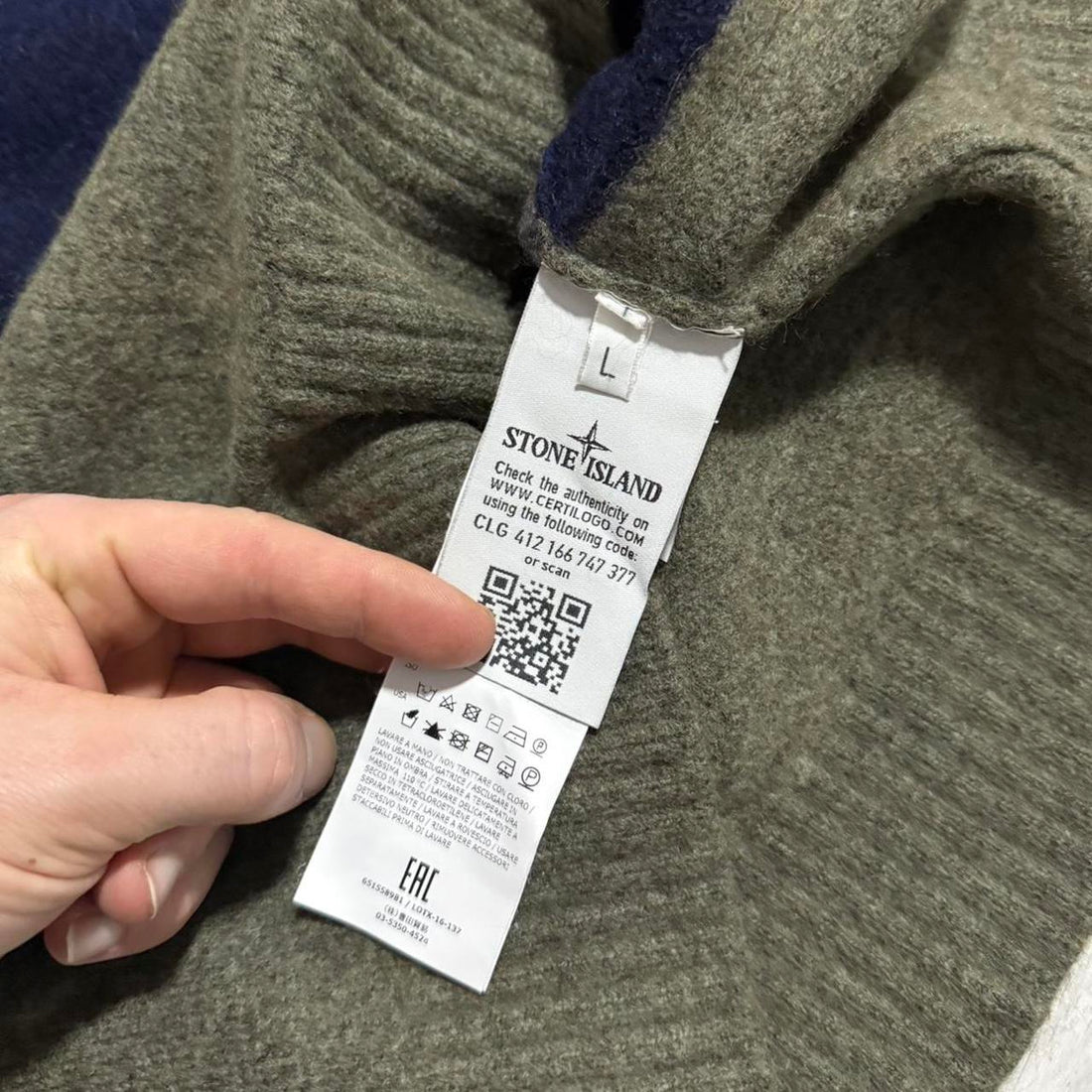 Stone Island Wool Pullover Jumper