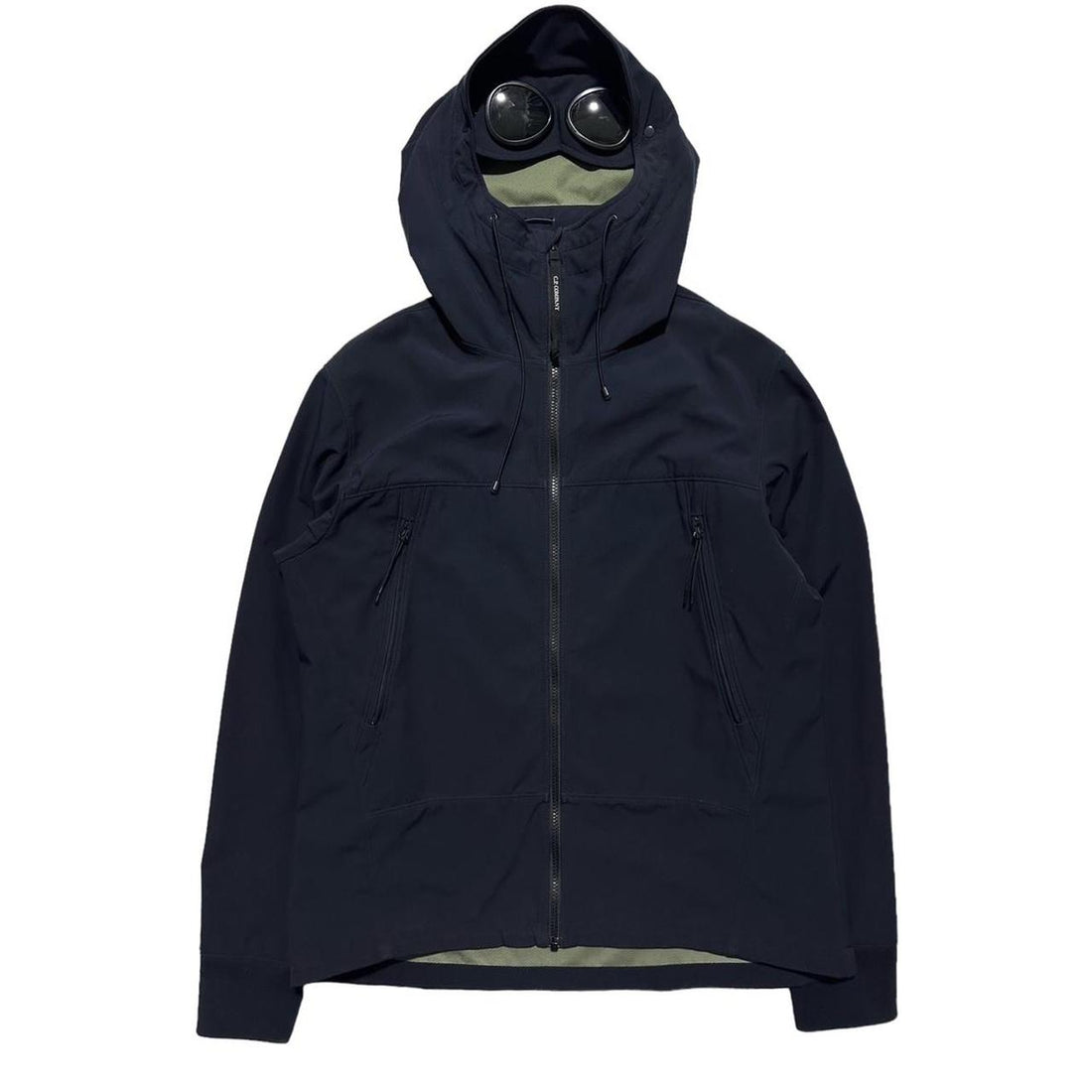 CP Company Blue Goggle Soft Shell Jacket