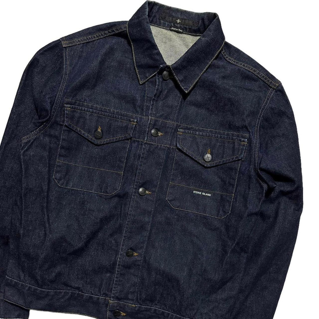 Stone Island Side Logo Denim Jacket