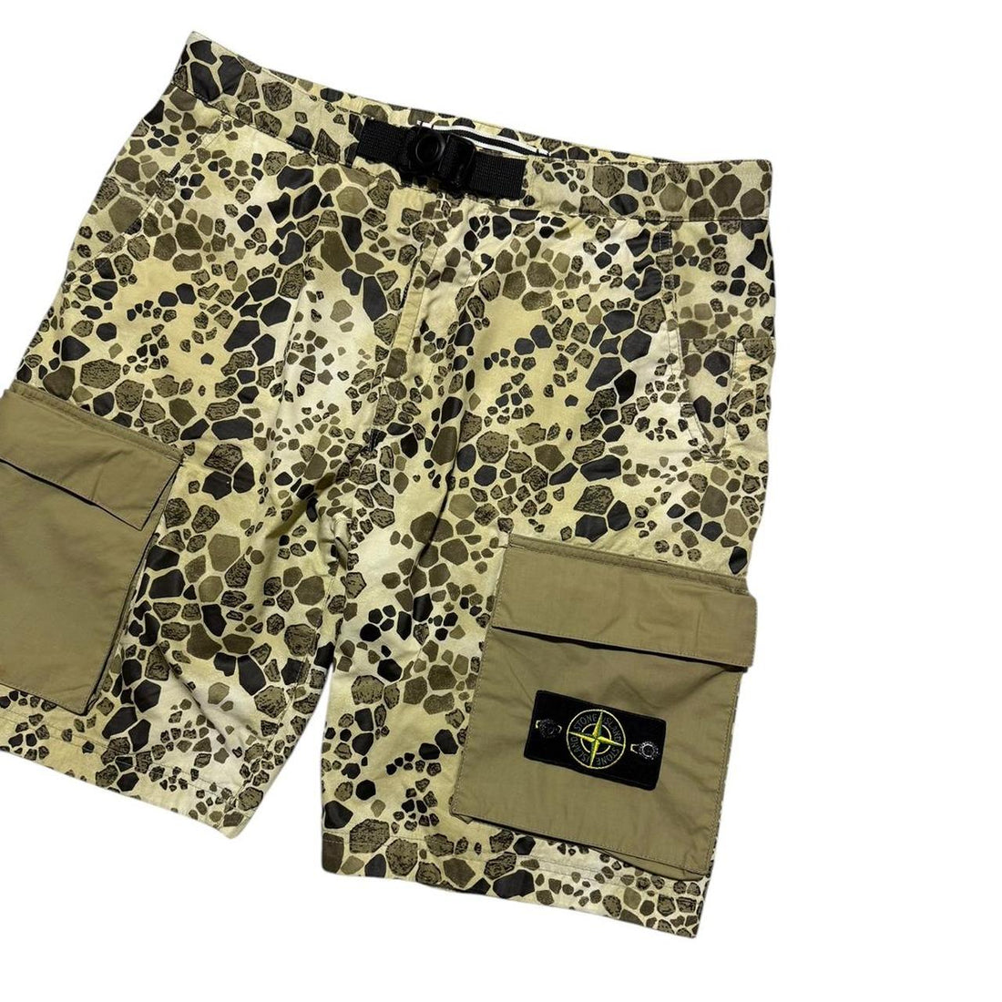 Stone Island Crocodile Camo Shorts