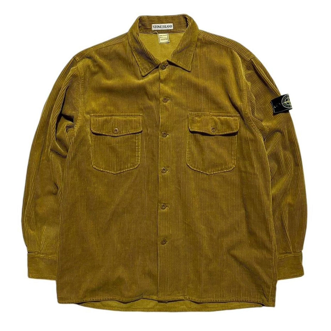 Stone Island Mustard Heavy Corduroy Shirt