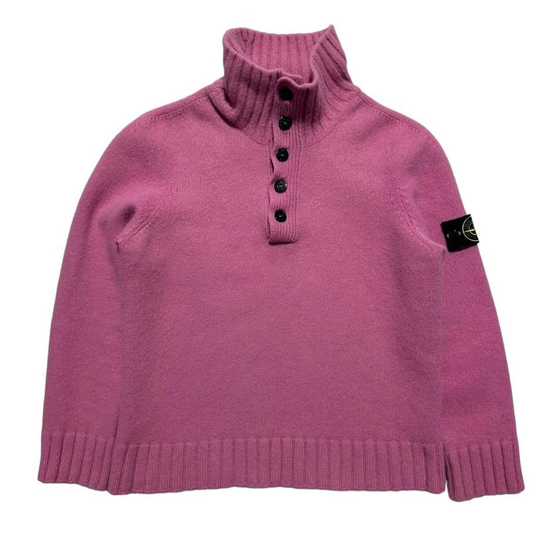 Stone Island Pink Quarter Zip Pullover