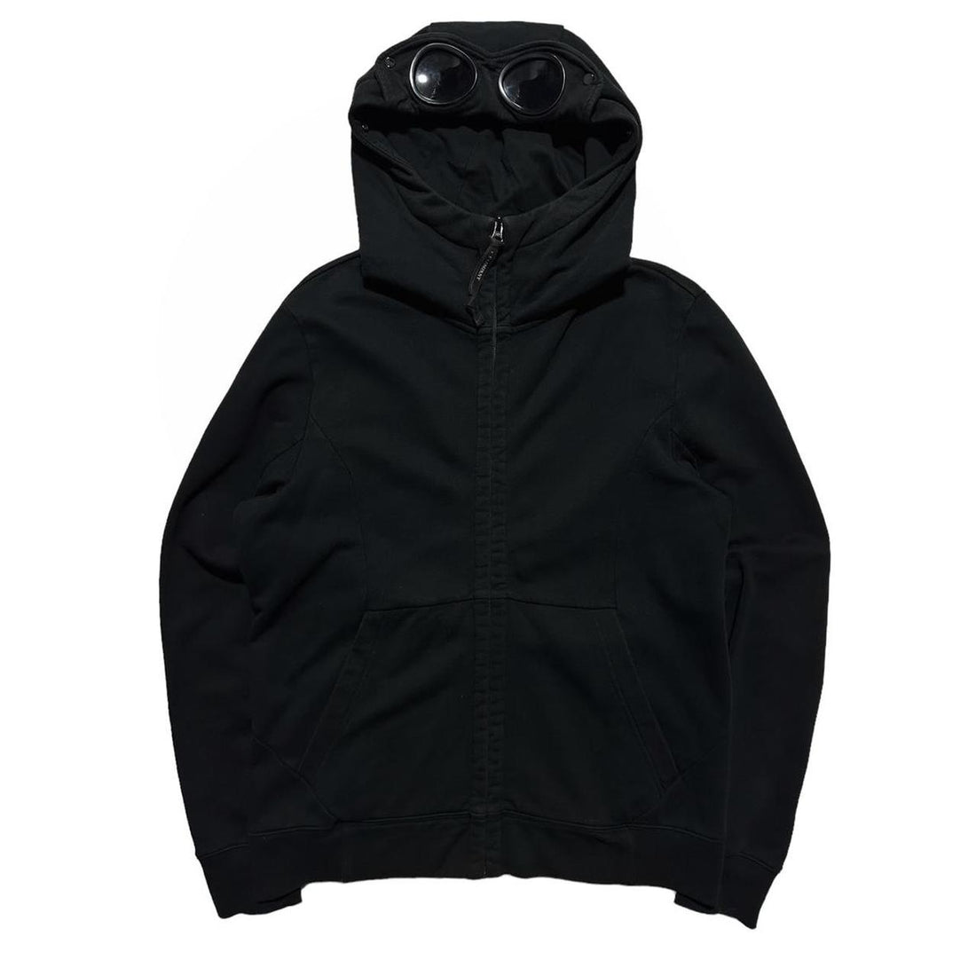 CP Company Black Full Zip Goggle Hoodie