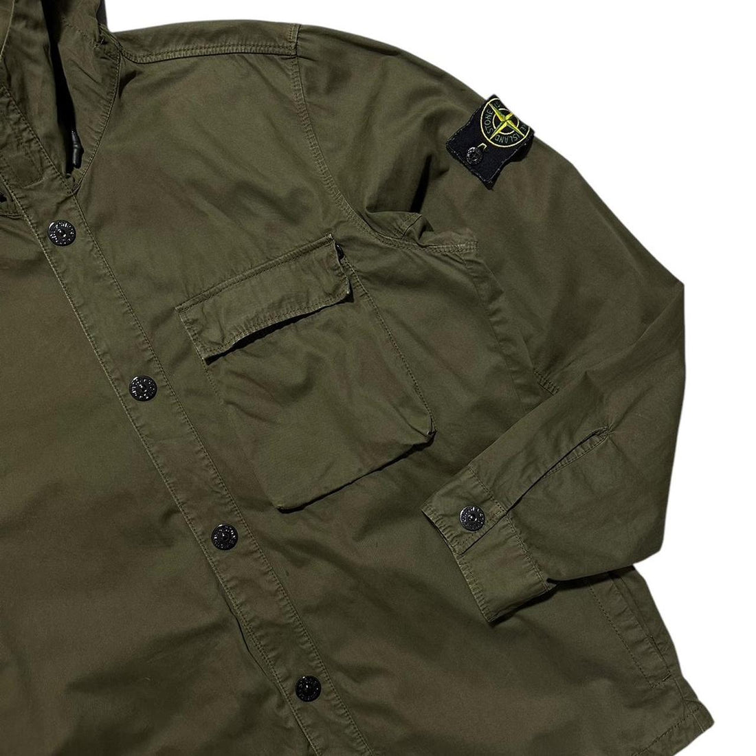 Stone Island Hooded Canvas Jacket