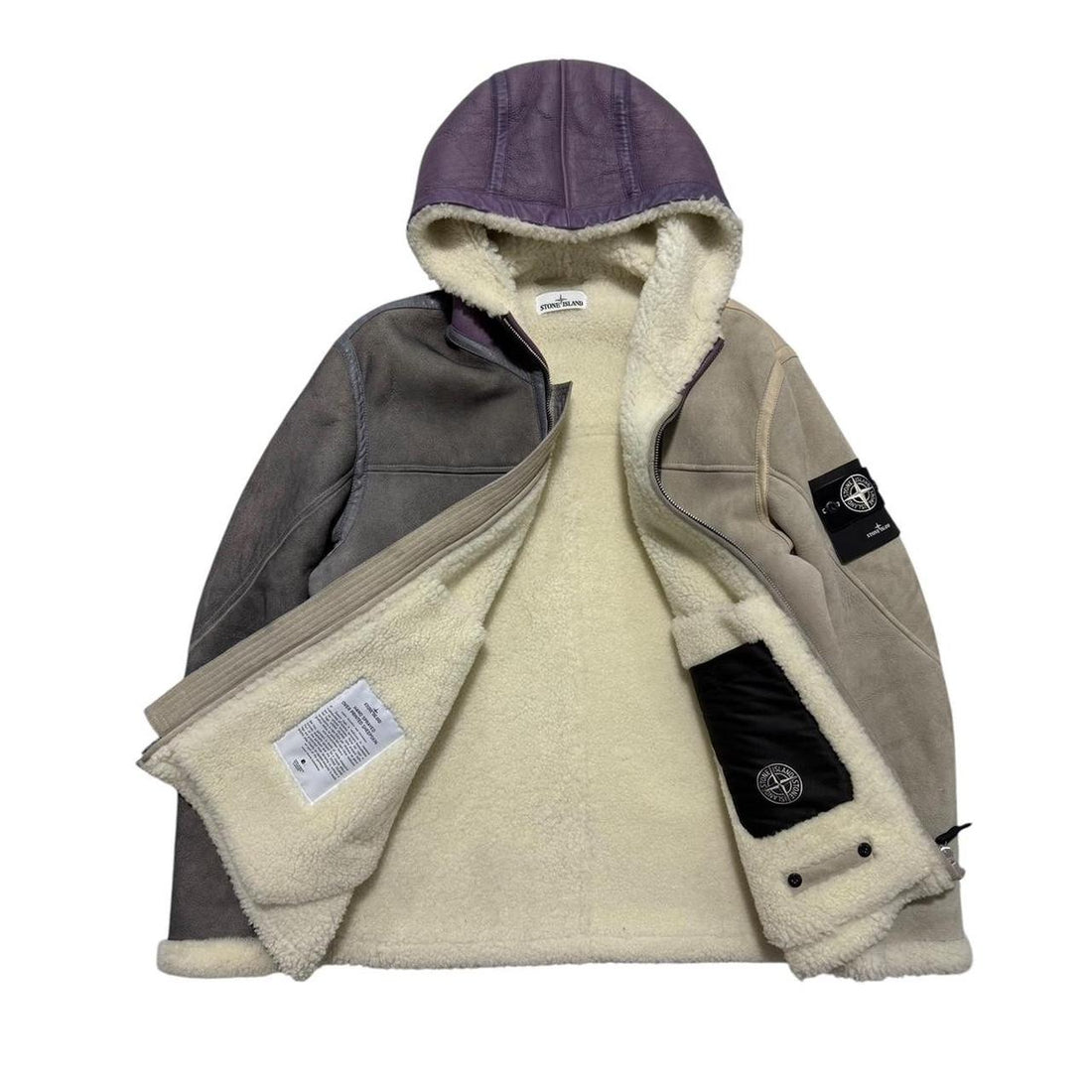 Stone Island Hand Painted Leather Jacket