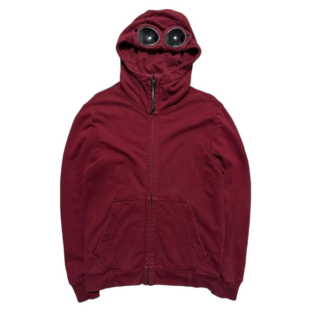 CP Company Dark Red Goggle Hoodie