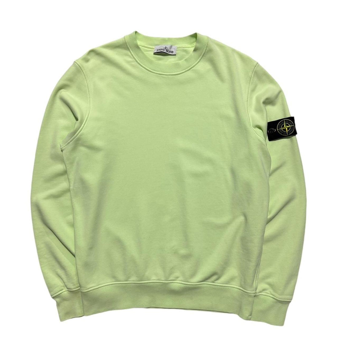Stone Island Lime Pullover Crewneck