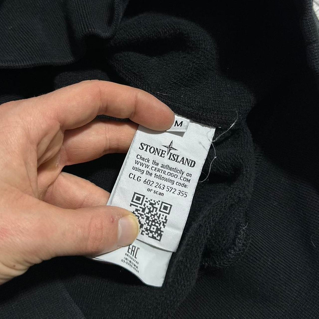 Stone Island Black Pullover Crewneck