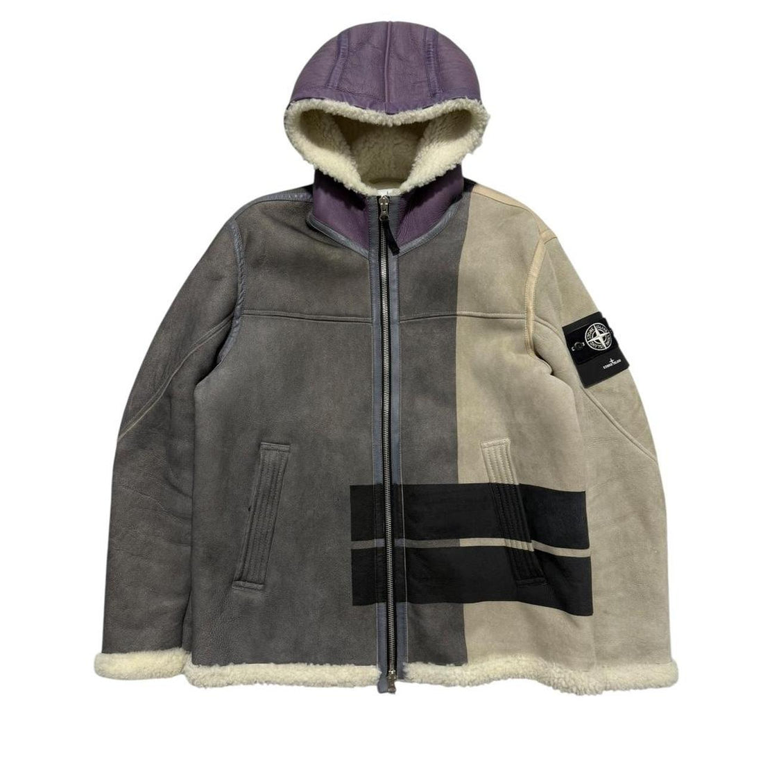 Stone Island Hand Painted Leather Jacket