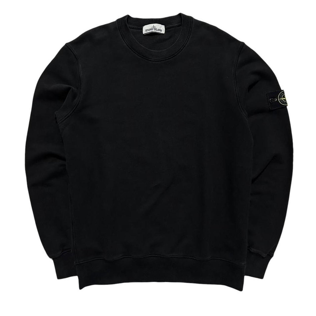 Stone Island Black Pullover Crewneck
