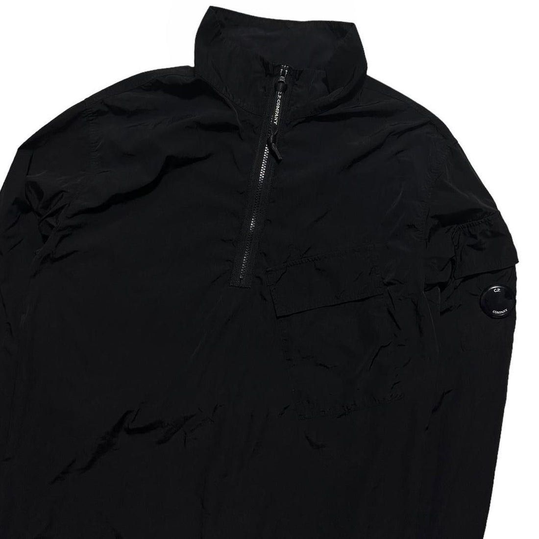 CP Company Black Nylon Pullover Jacket