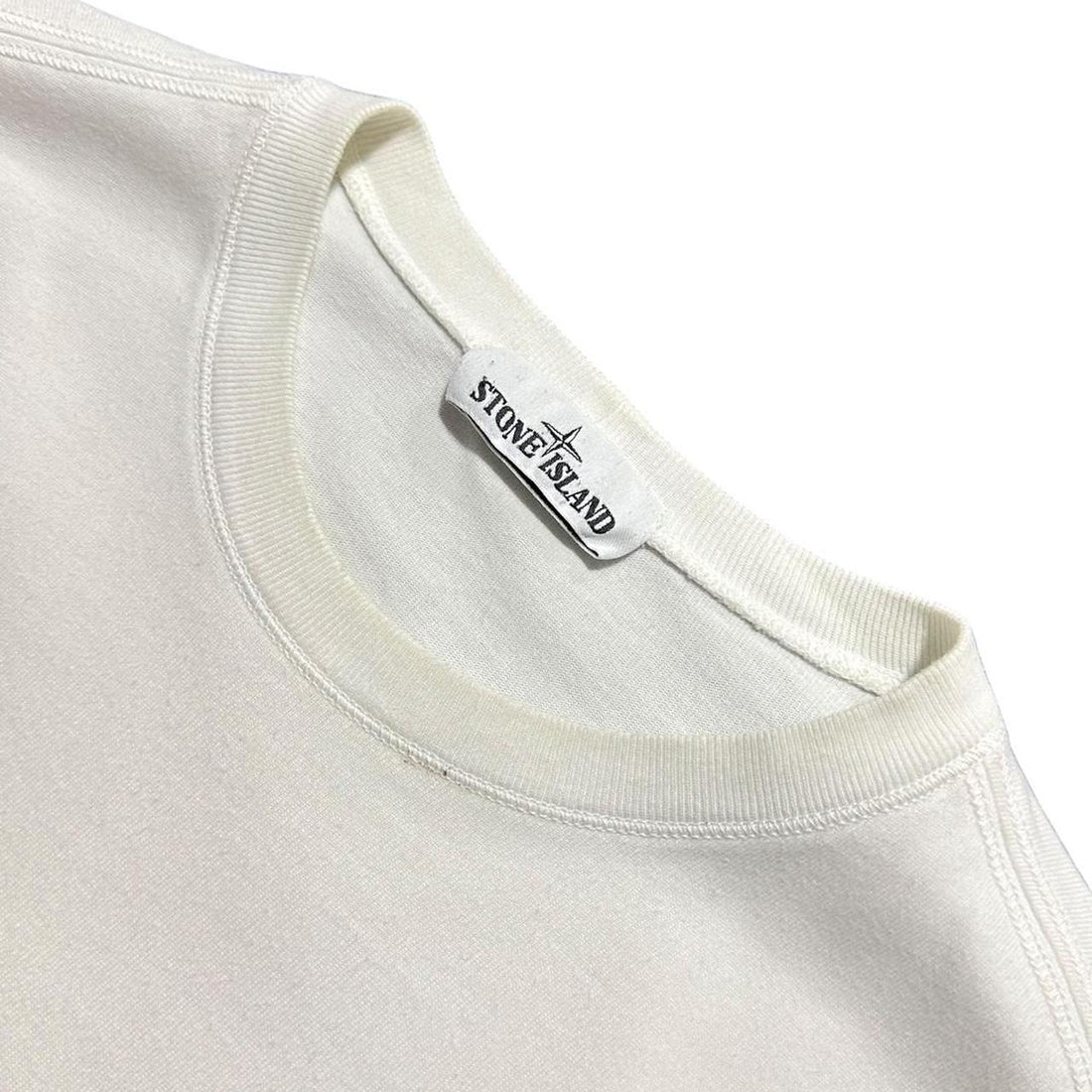 Stone Island White Pullover Jumper