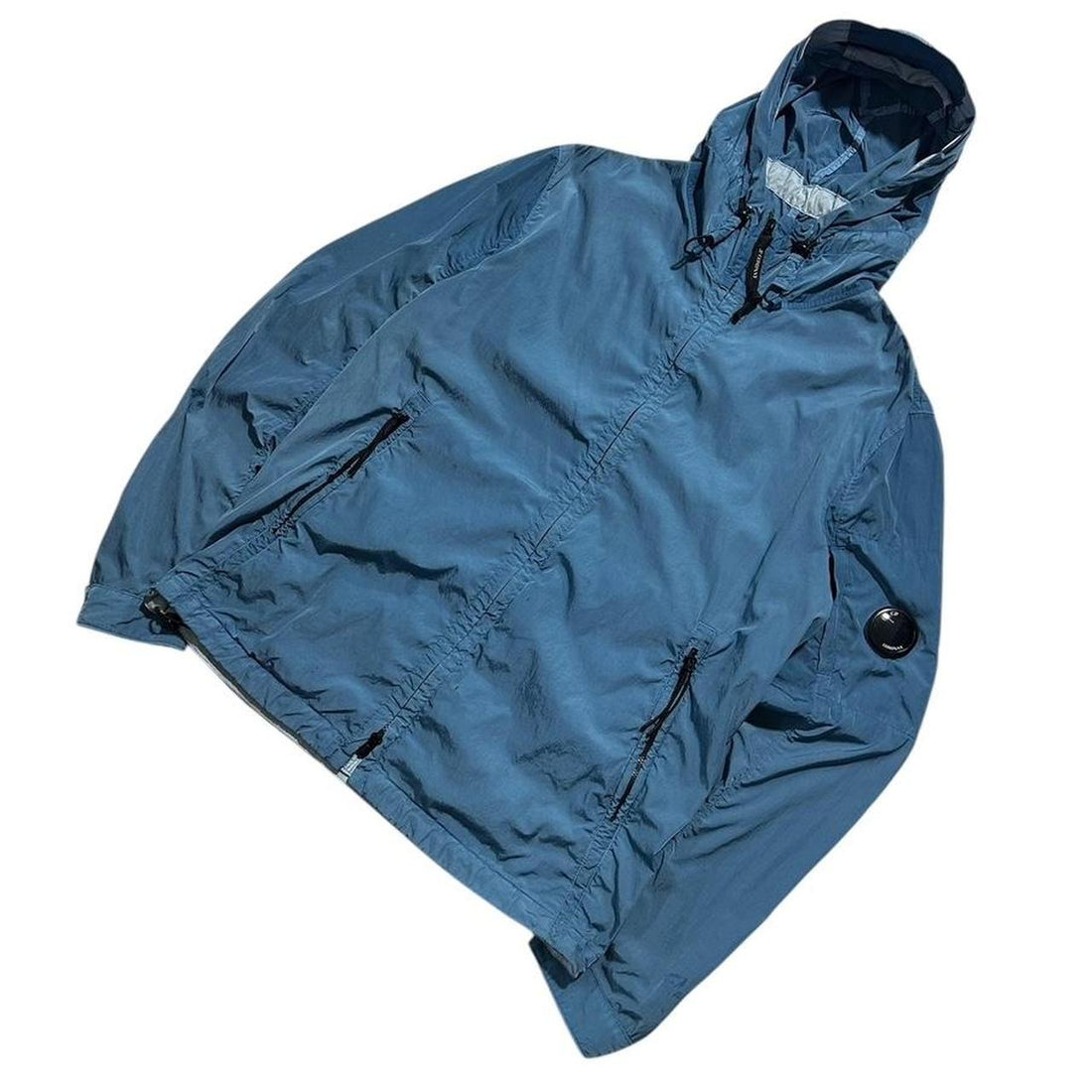 CP Company Nylon Blue Goggle Jacket