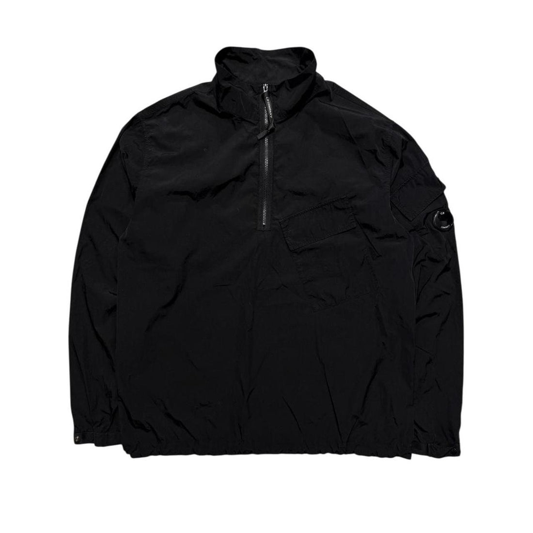 CP Company Black Nylon Pullover Jacket