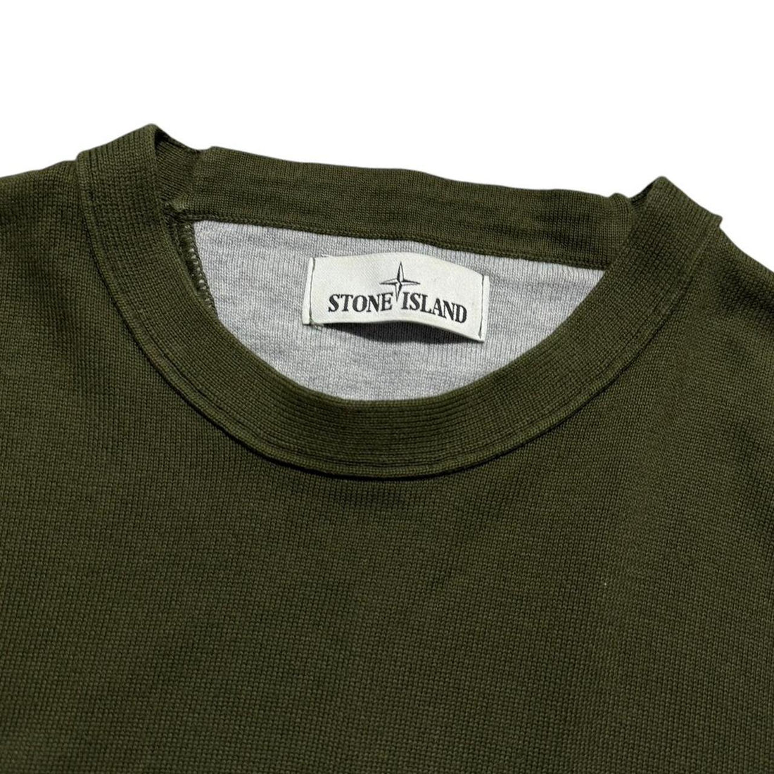Stone Island Green Thin Pullover Crewneck