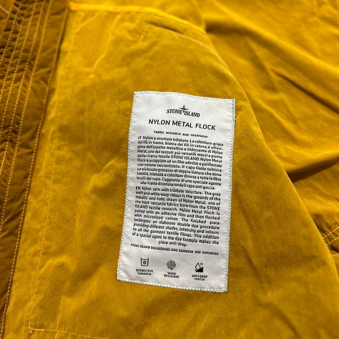 Stone Island Nylon Metal Flock Jacket