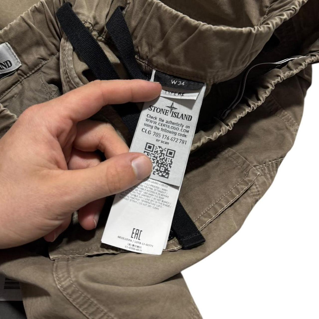 Stone Island Canvas Shorts