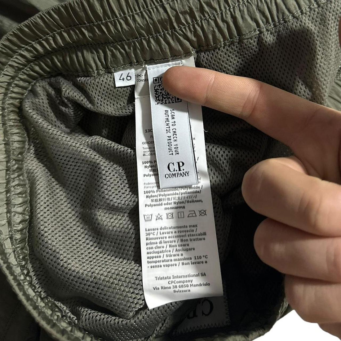 CP Company Green Nylon Bottoms