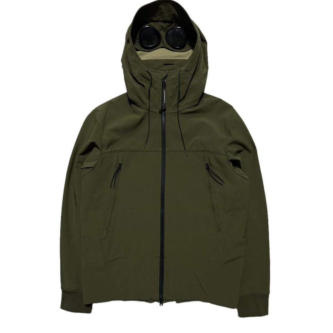 CP Company Green Soft Shell Goggle Jacket