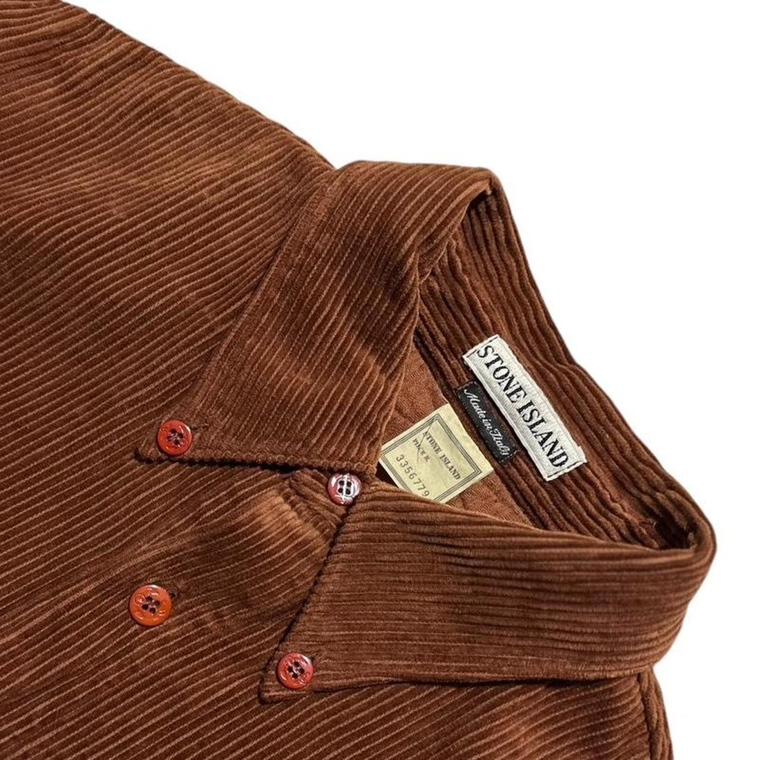 Stone Island Rust Heavy Corduroy Shirt