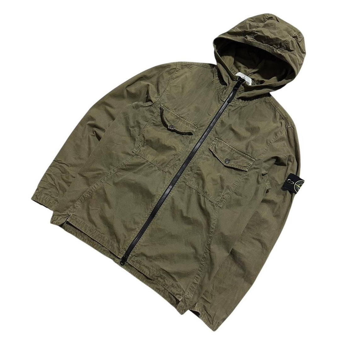 Stone Island Hooded Canvas Jacket
