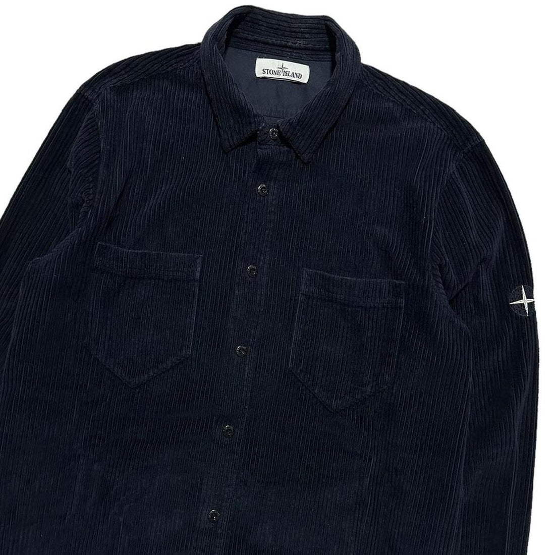 Stone Island Navy Heavy Corduroy Shirt
