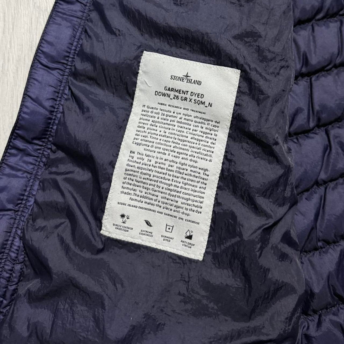 Stone Island Garment Dyed Down Gilet