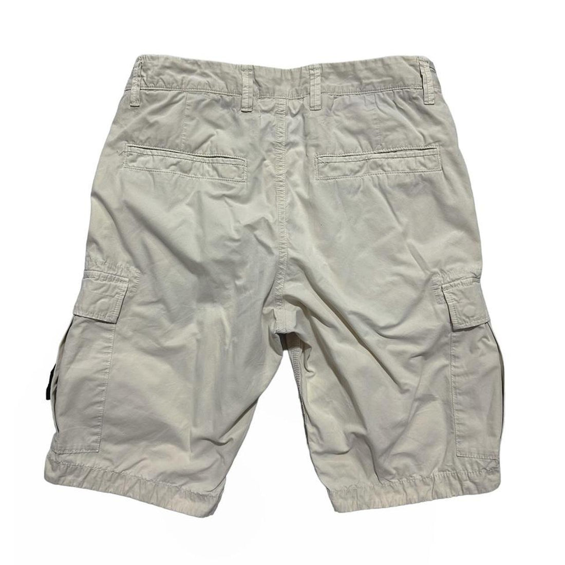 Stone Island Cream Cargo Shorts