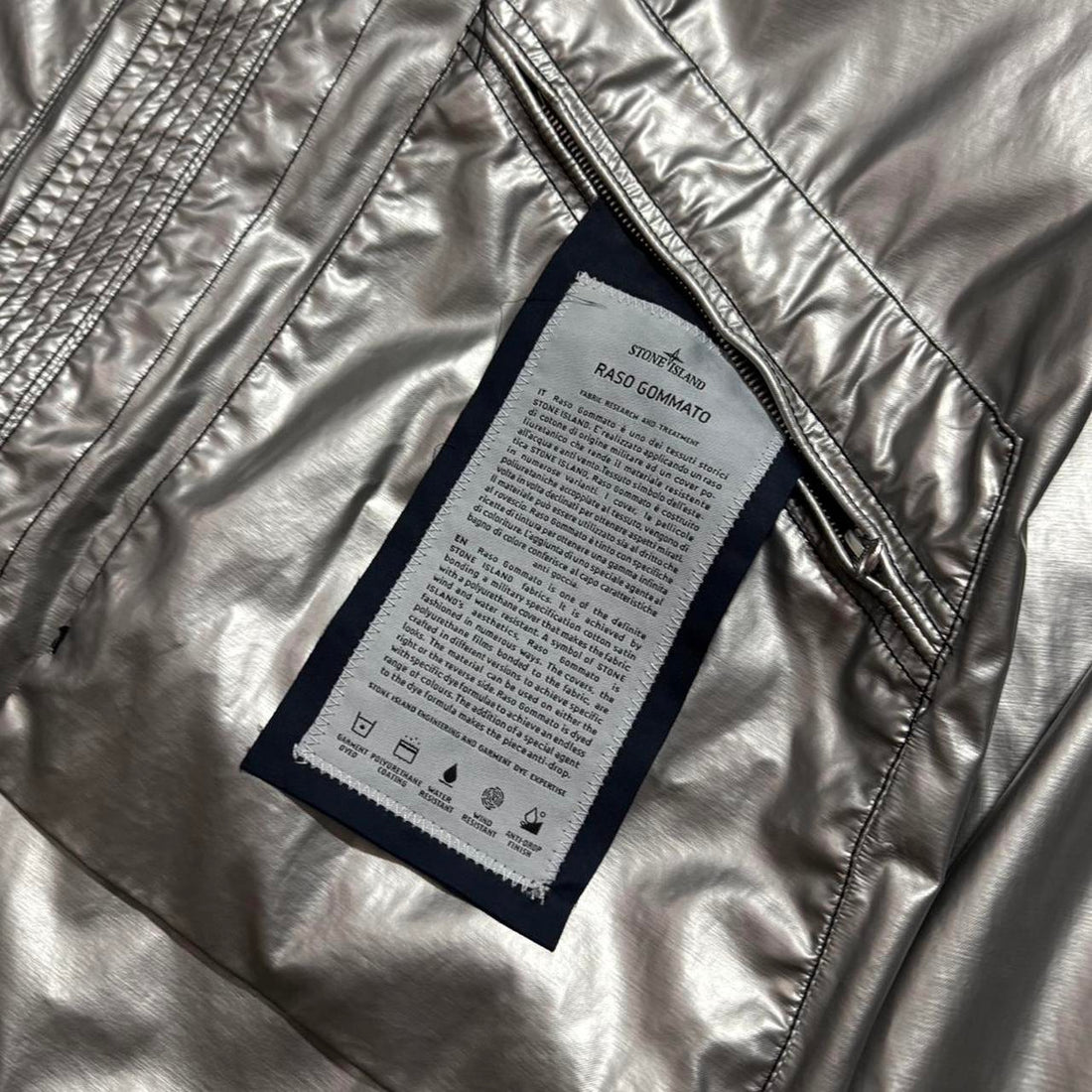 Stone Island Raso Gommato spaceman Reversible Jacket