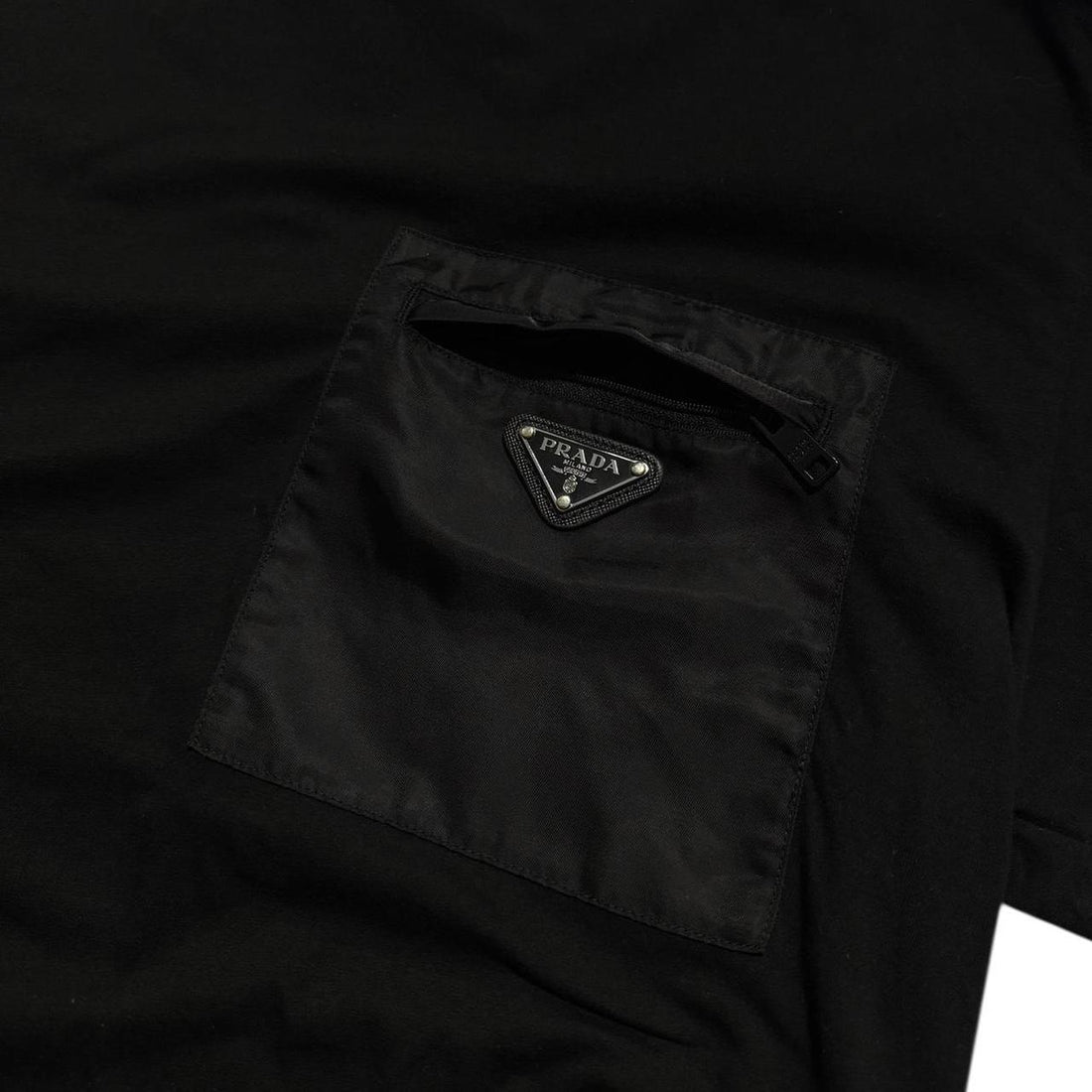 Prada Re Nylon Black Pocket T-Shirt