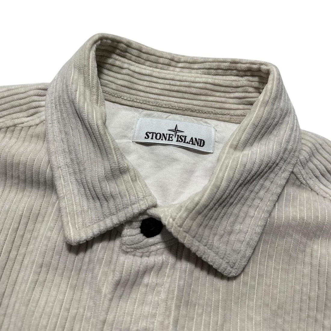Stone Island Cream Heavy Corduroy Shirt